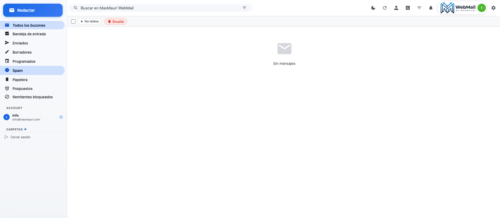 MaxMauri WebMail Interface